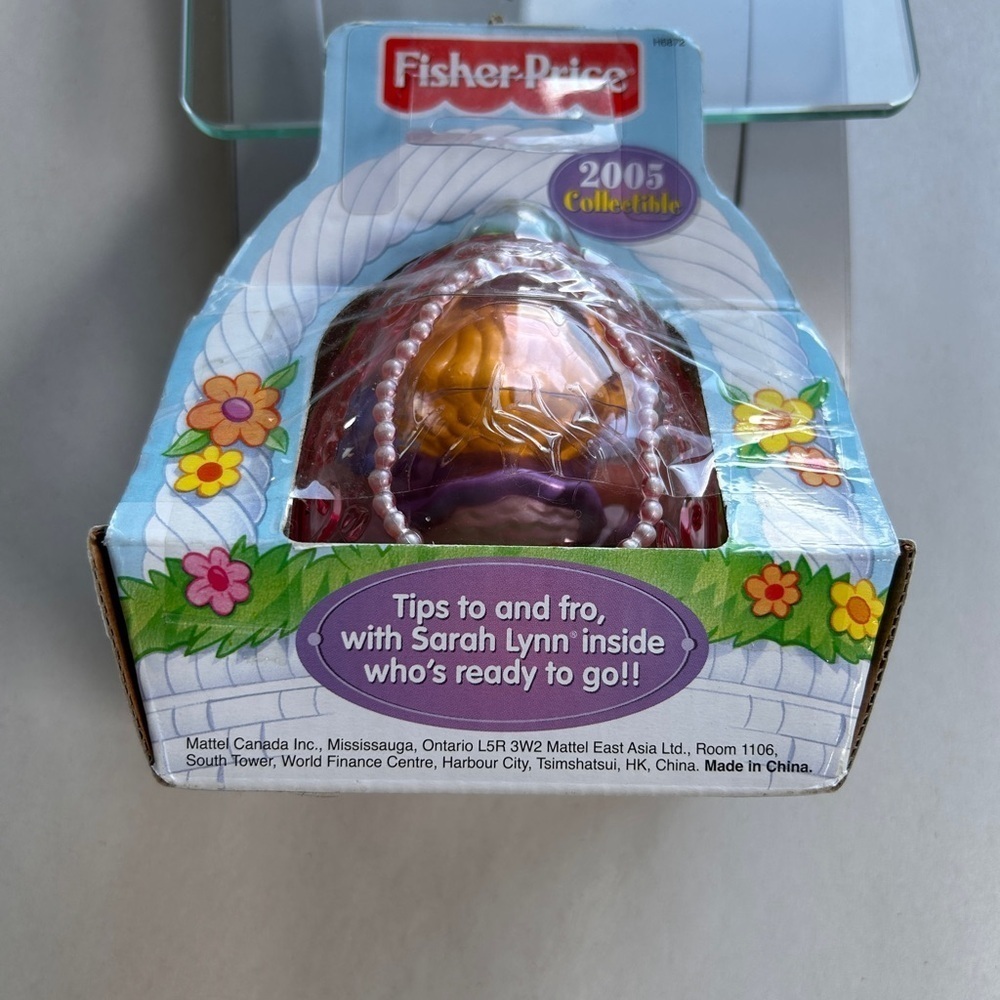 Fisher-Price 2005 Collectible Tippity Top Egg Easter Toy New in Package Basket - Picture 4 of 7
